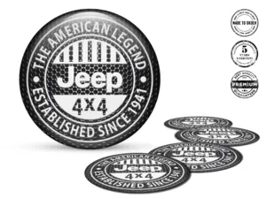 Jeep Decalcomania Ruote Stile Loghi Gara Cupola